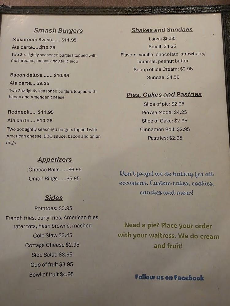 Robin's Nest Cafe Menu image 1
