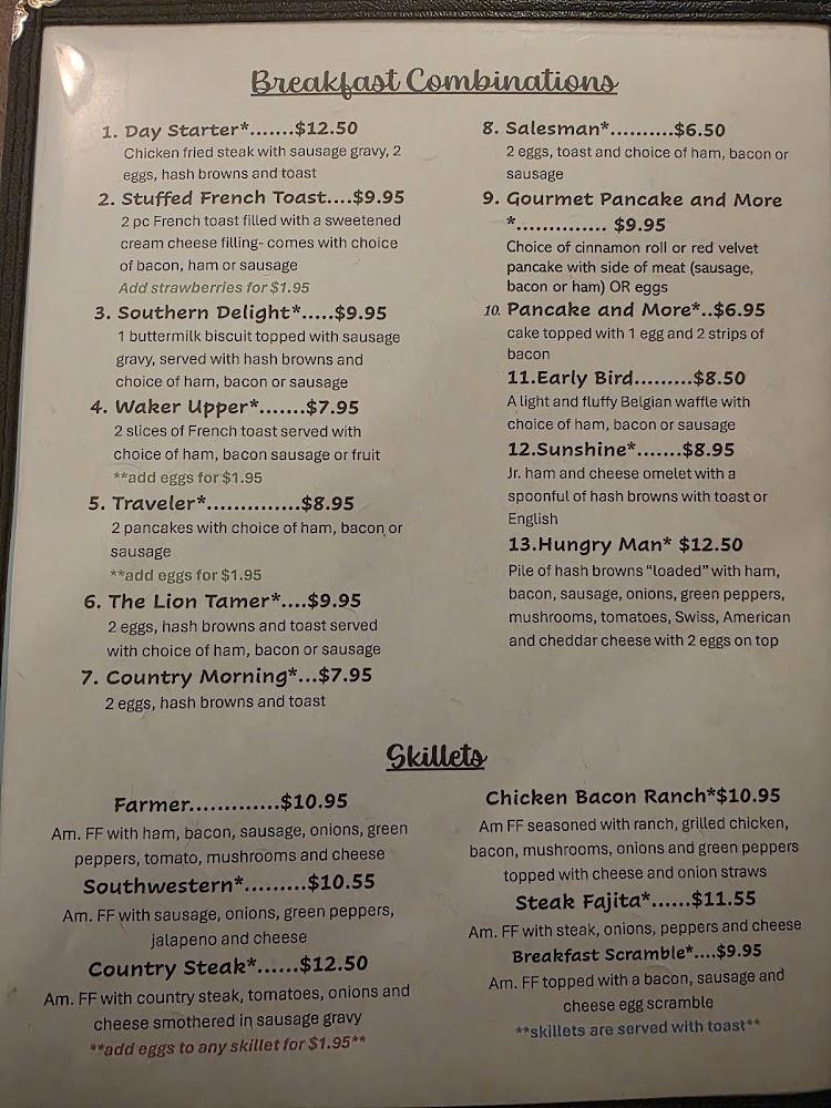 Robin's Nest Cafe Menu image 3